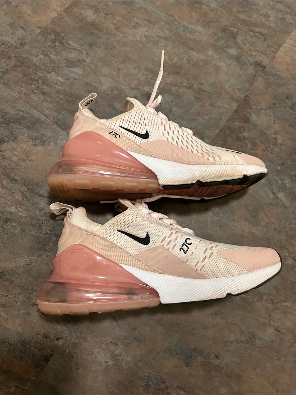 Women’s Ladies Nike Air270 Light Pink Running Sneakers Size 8 EUC with Box - Picture 13 of 16